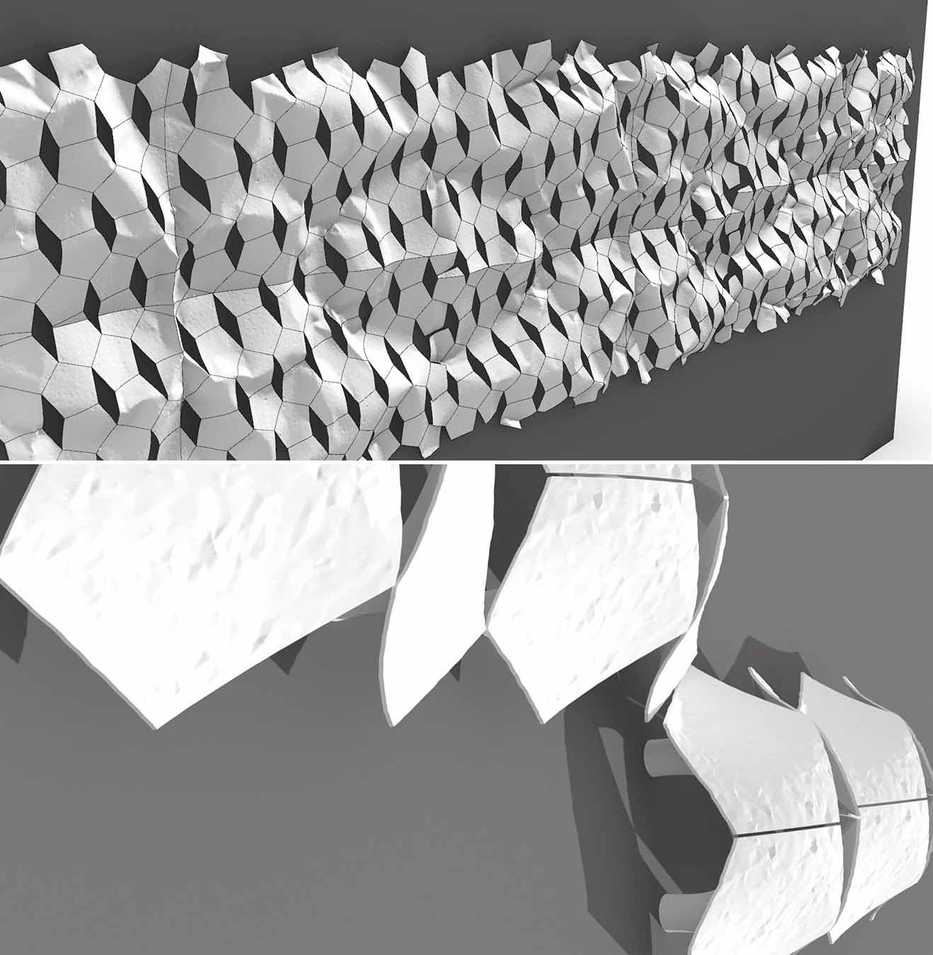 Thomas Schmidt, Modular Tile Study, Digital Rendering, 2022